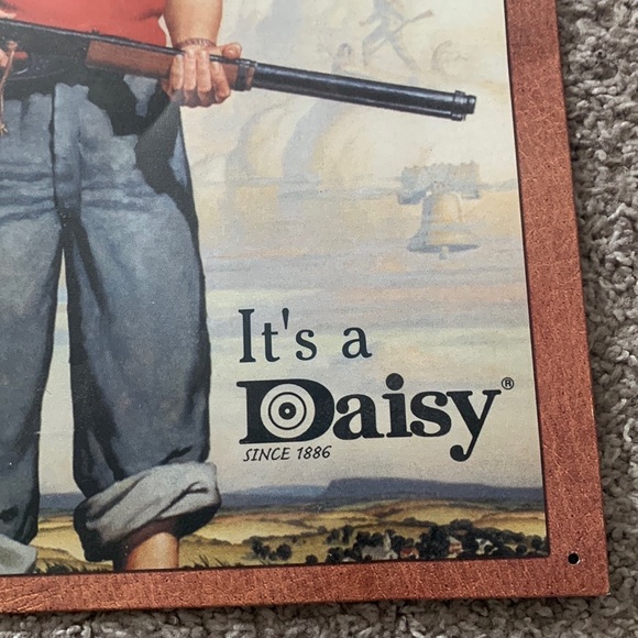 Vintage Red Ryder, It’s a Daisy, Tin Poster - Picture 3 of 4